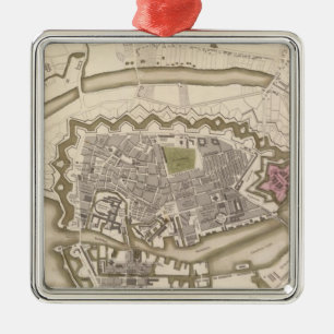 Kopenhagen, Kiobenhaven Metalen Ornament