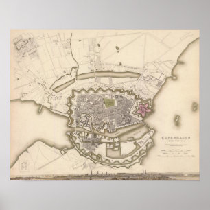 Kopenhagen, Kiobenhaven Poster