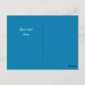 Kopenhagen Kleine Zeemeermin Tekening blauw Briefkaart (Achterkant)