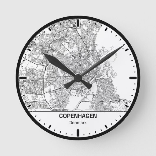 Kopenhagen Klok Stad Lijn Kunst (Voorkant)
