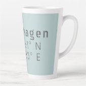 Kopenhagen Latitude Lengtegraad Latte Mok (Rechts)