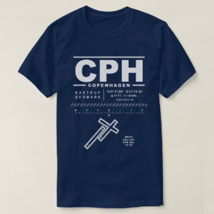 Kopenhagen Luchthaven, Kastrup CPH T-shirt