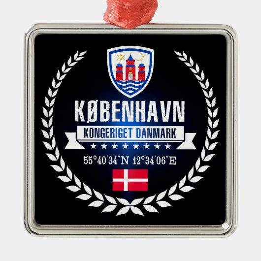 Kopenhagen Metalen Ornament (Voorkant)