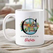 Kopenhagen Monogram Letter C Persoonlijk Cadeau