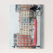 Kopenhagen morgen, fiets, 520 stuks, legpuzzel (Verticaal)