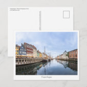 Kopenhagen Nyhavn Briefkaart (Voorkant / Achterkant)