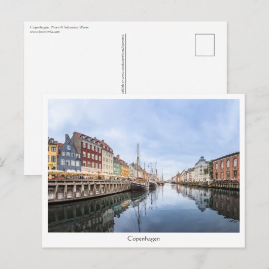 Kopenhagen Nyhavn Briefkaart (Voorkant / Achterkant)