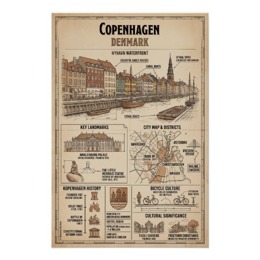 Kopenhagen perfect poster (Voorkant)