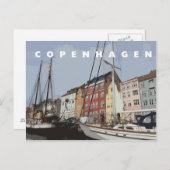 Kopenhagen-postkaart Briefkaart (Voorkant / Achterkant)