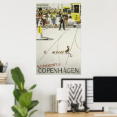  Kopenhagen-reisposter, Retro Poster (Thuiskantoor)