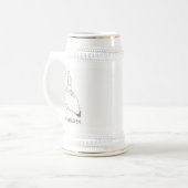 Kopenhagen Schets Elegant Denemarken Bierpul (Voorkant links)