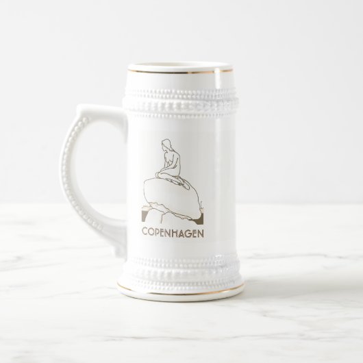 Kopenhagen Schets Elegant Denemarken Bierpul (Links)
