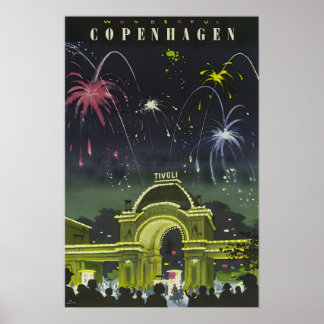 Kopenhagen Schilderen Denemarken Reisposter Deens Poster
