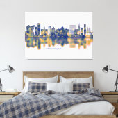Kopenhagen Skyline Canvas Afdruk (Insitu (Slaapkamer))