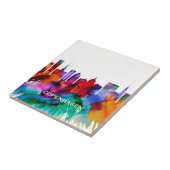 Kopenhagen Skyline Tegeltje (Zijkant)