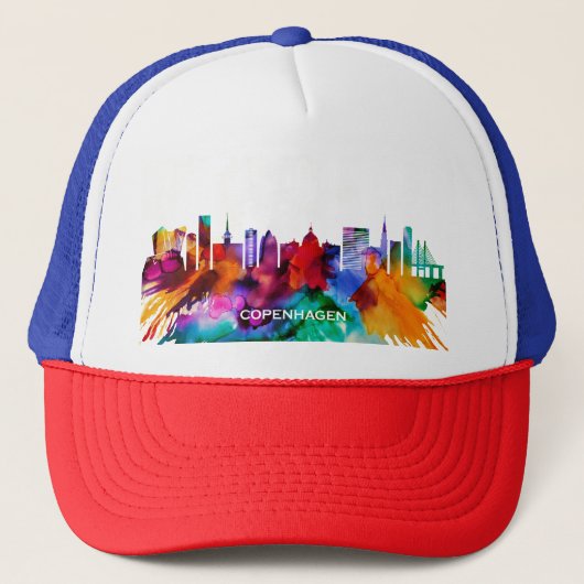 Kopenhagen Skyline Trucker Pet (Voorkant)