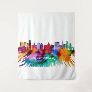 Kopenhagen Skyline Wandkleed
