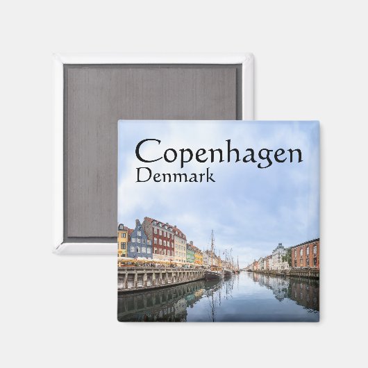 Kopenhagen Souvenir Magneet (Voorkant / Achterkant)