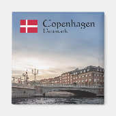 Kopenhagen Souvenir Magneet (Voorkant)