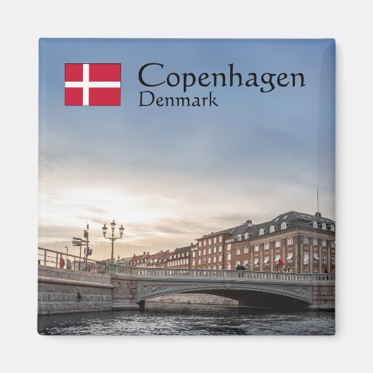 Kopenhagen Souvenir Magneet (Voorkant)
