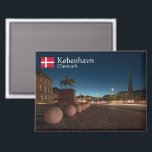 Kopenhagen Souvenir Magneet<br><div class="desc">Reisfoto van het centrum van Kopenhagen in Denemarken,  Europa. Foto © Sebastian Worm.</div>