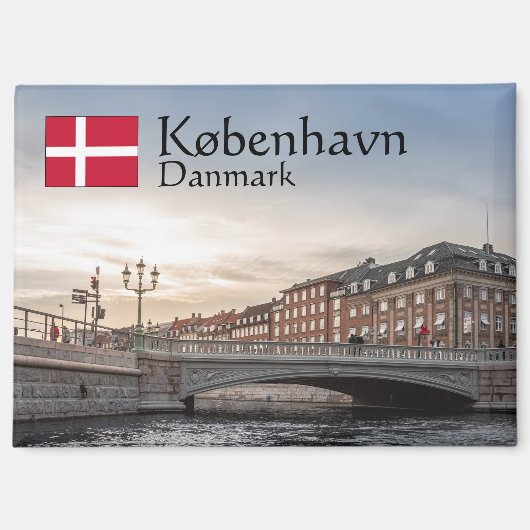Kopenhagen Souvenir Magneet (Voorkant)