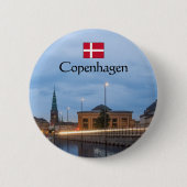 Kopenhagen Souvenir Ronde Button 5,7 Cm (Voorkant)