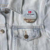Kopenhagen Souvenir Ronde Button 5,7 Cm (In situ)