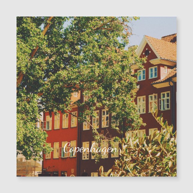 Kopenhagen stadsgezicht - Denemarken (Voorkant)
