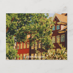 Kopenhagen stadsgezicht - Denemarken Feestdagenkaart