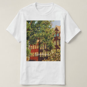 Kopenhagen stadsgezicht - Denemarken T-shirt