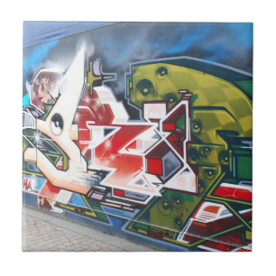 Kopenhagen Street Graffiti Art Tegeltje