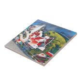 Kopenhagen Street Graffiti Art Tegeltje (Zijkant)