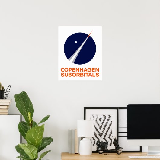 Kopenhagen Suborbitals Logo poster (Thuiskantoor)