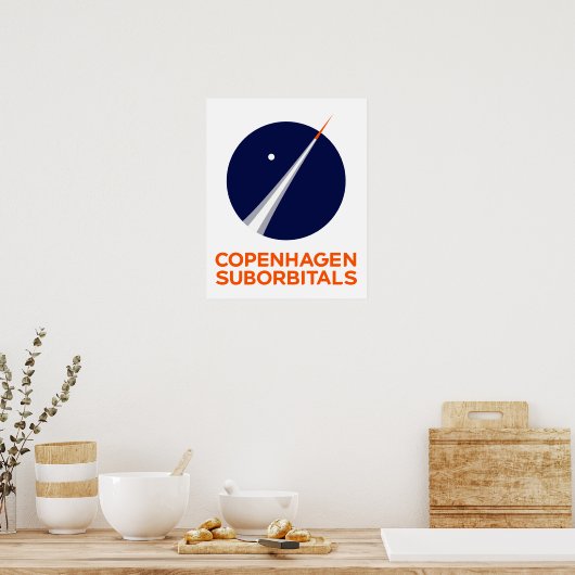 Kopenhagen Suborbitals Logo poster (Keuken)