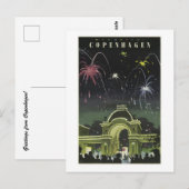 Kopenhagen Tivoli  Briefkaart (Voorkant / Achterkant)