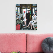 Kopenhagen Tram, beroemd schilderij, Canvas Afdruk (Insitu (Woonkamer))