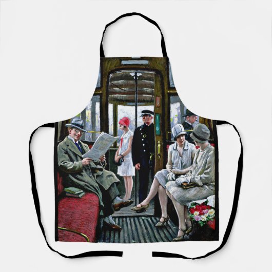 Kopenhagen Tram, beroemd schilderij, Schort (Voorkant)