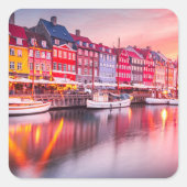 Kopenhagen Vierkante Sticker (Voorkant)