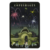 Kopenhagen Vintage Reismagneet Magneet (Verticaal)