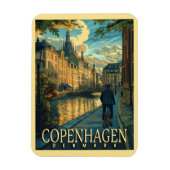 Kopenhagen Vintage Travel Magneet (Verticaal)
