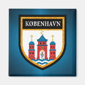 Kopenhagen-vlag Magneet (Voorkant)