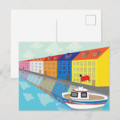 Kopenhagen Waterfront District Briefkaart (Voorkant / Achterkant)