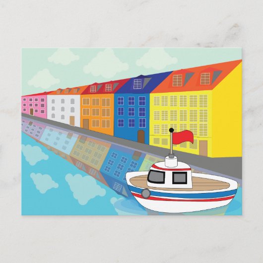 Kopenhagen Waterfront District Briefkaart (Voorkant)