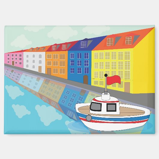 Kopenhagen Waterfront District Magneet (Voorkant)