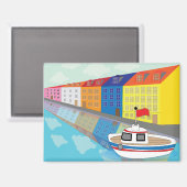 Kopenhagen Waterfront District Magneet (Voorkant / Achterkant)