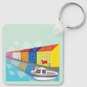 Kopenhagen Waterfront District Sleutelhanger (Achterkant)