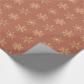 Koper 3 Dsneeuwvlokken, Personaliseerbare Cadeaupapier (Hoek)