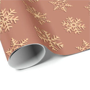 Koper 3 Dsneeuwvlokken, Personaliseerbare Cadeaupapier
