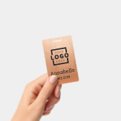 Koper aangepaste bedrijfsnaam Logo Basic Employee  Badge (Handheld)